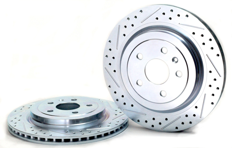 Chevrolet Caprice Brake Rotors (2) - Rear - Baer Brakes - Claw Performance, Slotted/Drilled - `11-`17